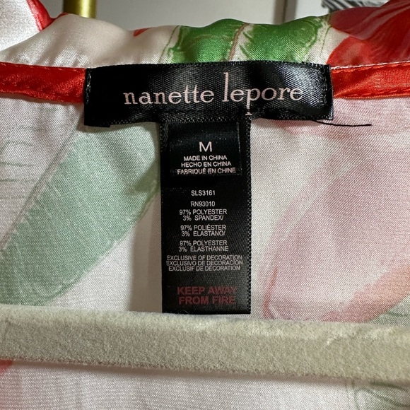 Nannette Lepore matching silk pajama set women’s size medium - Picture 9 of 9
